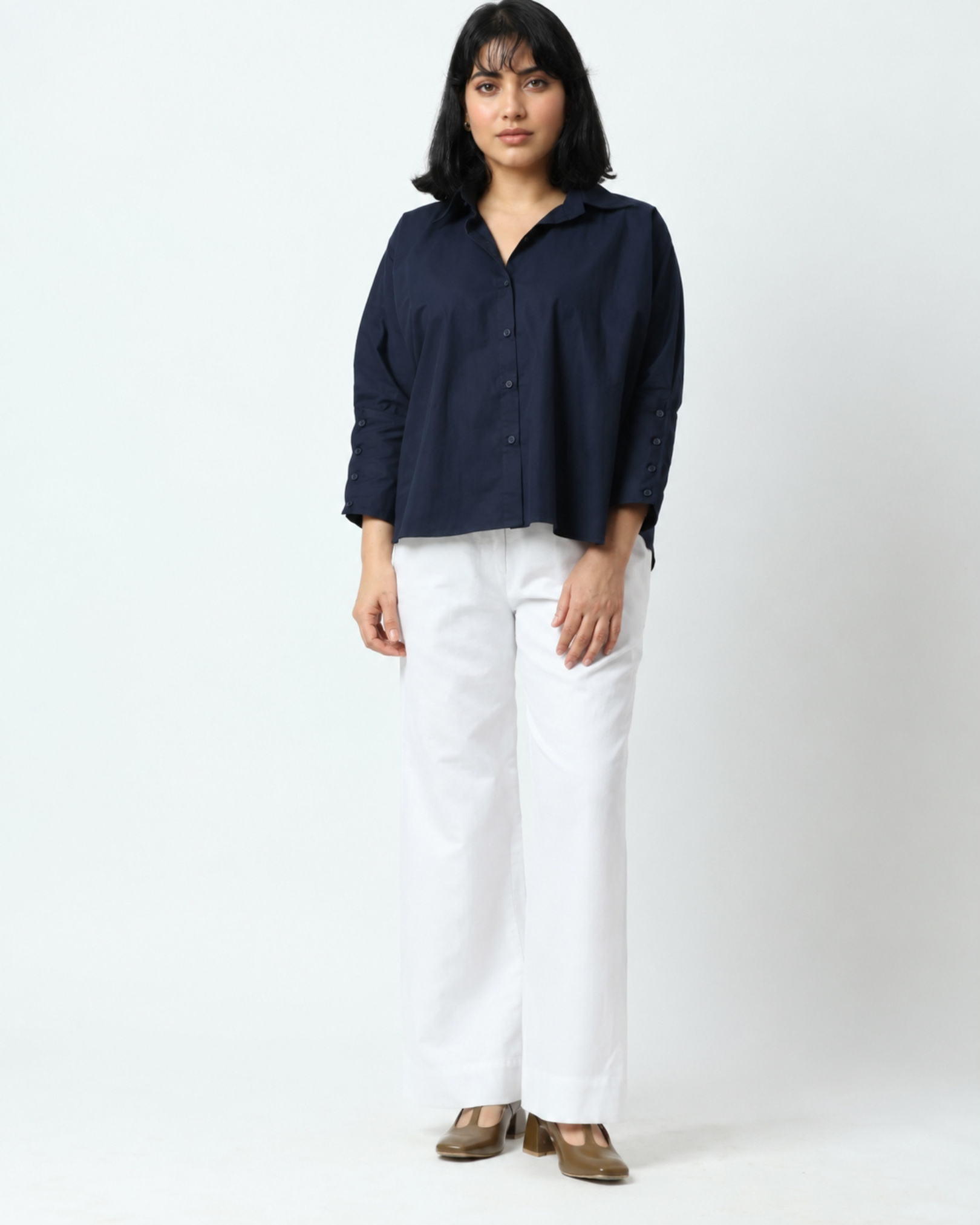 The Navy Drift Shirt | 100% Cotton