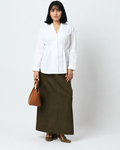 White Darted Shirt | 100% Cotton