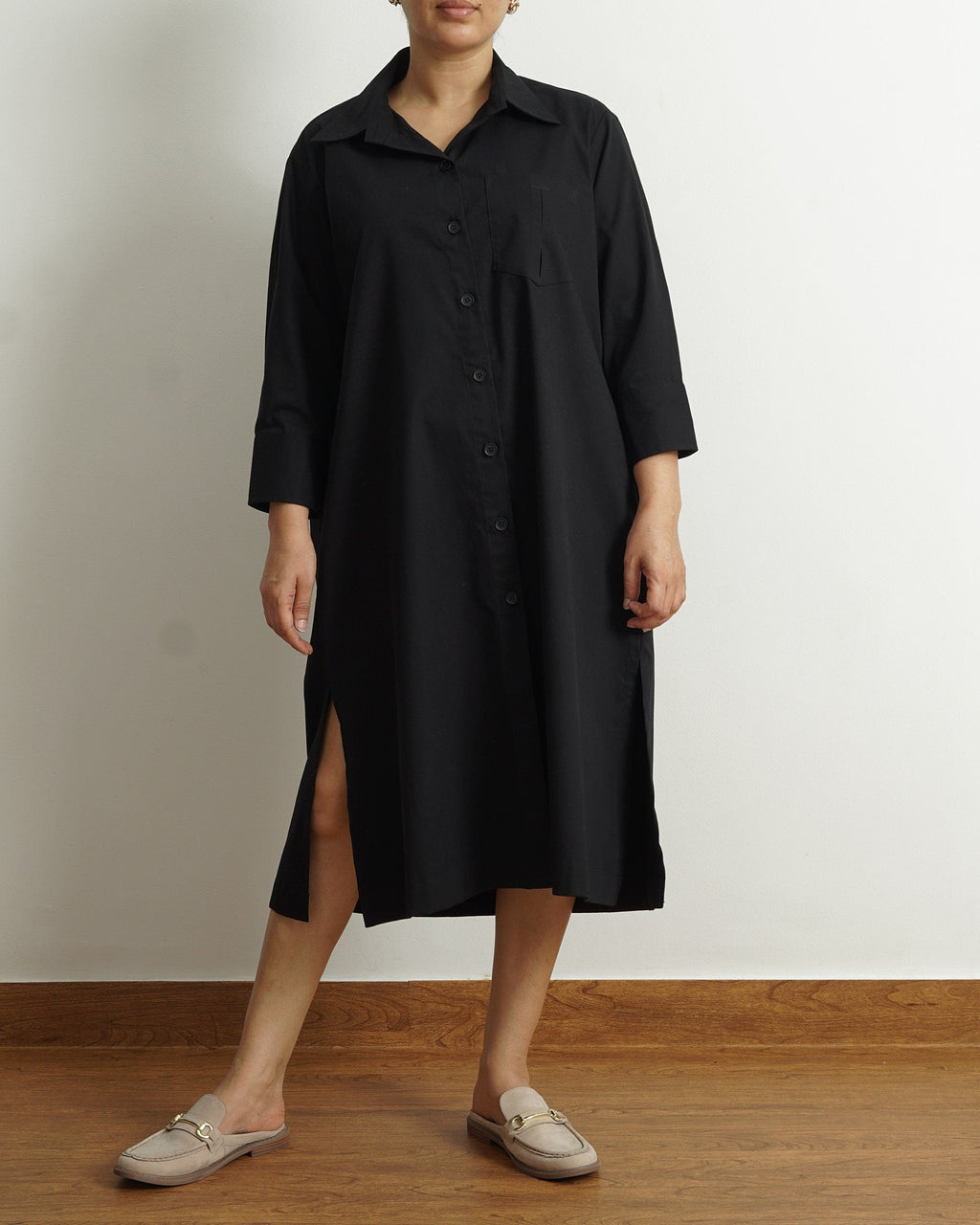 The City Dress in Black | 100% Cotton