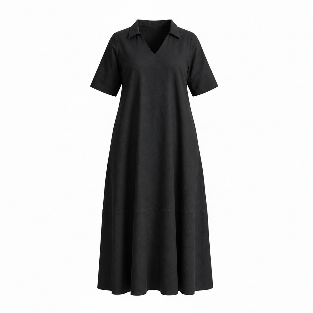 The Black A-Line Dress by Lōma — view 3