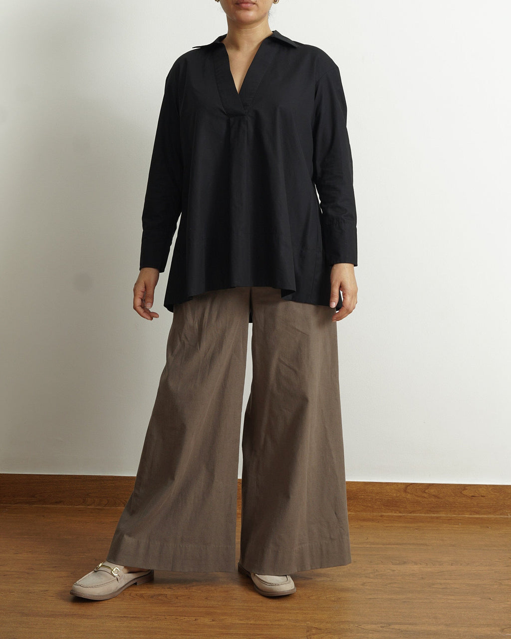 The Black Tunic Top | 100% Cotton