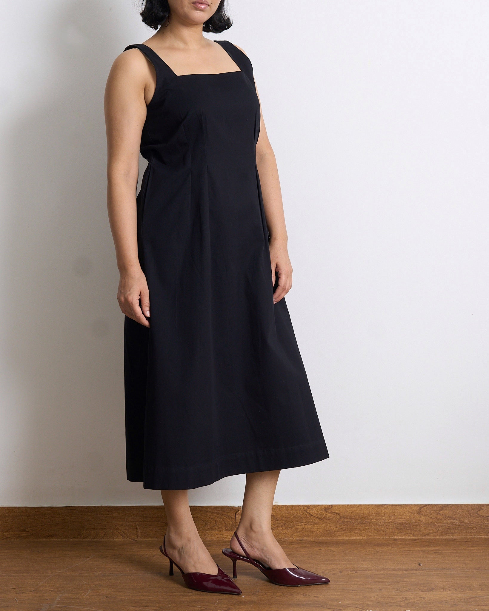Classic Black Dress | 100% Cotton