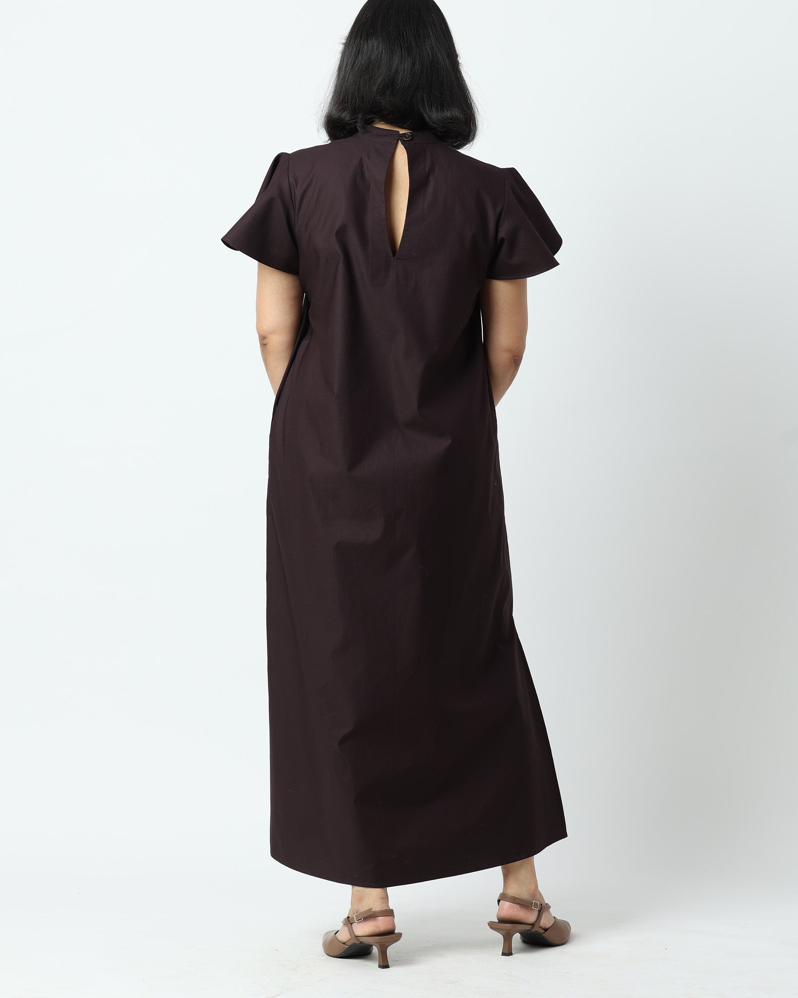 The Cocoa Frill Sleeve Dress | 100% Cotton