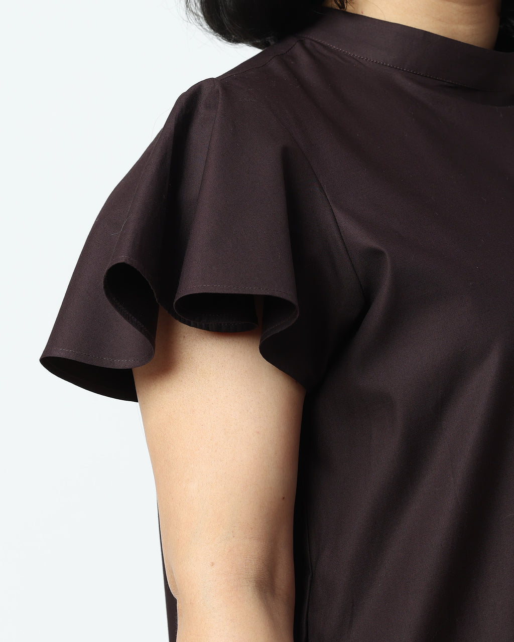 The Cocoa Frill Sleeve Dress | 100% Cotton