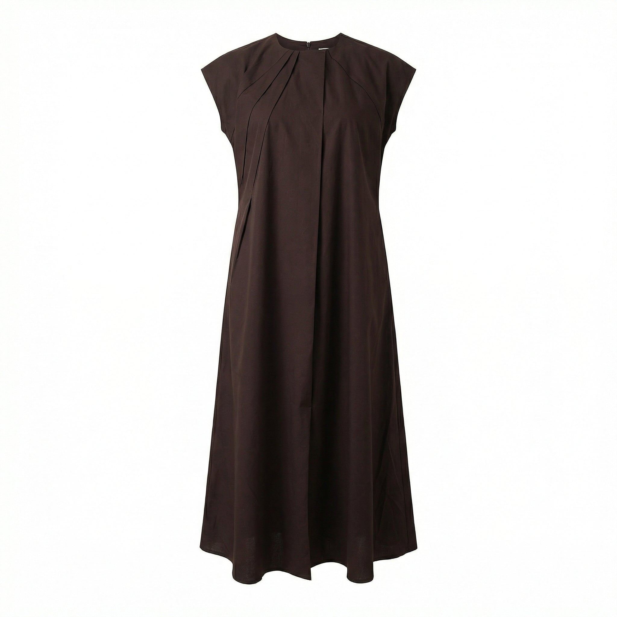 Cocoa Pleat Maxi Dress