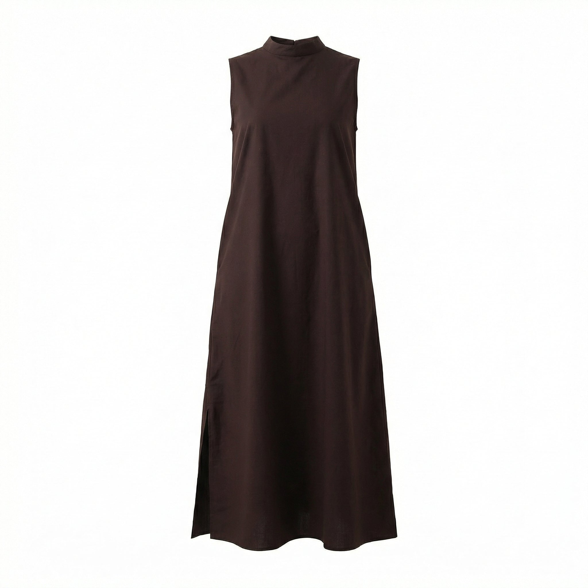 Chocolate Brown Sleeveless Dress