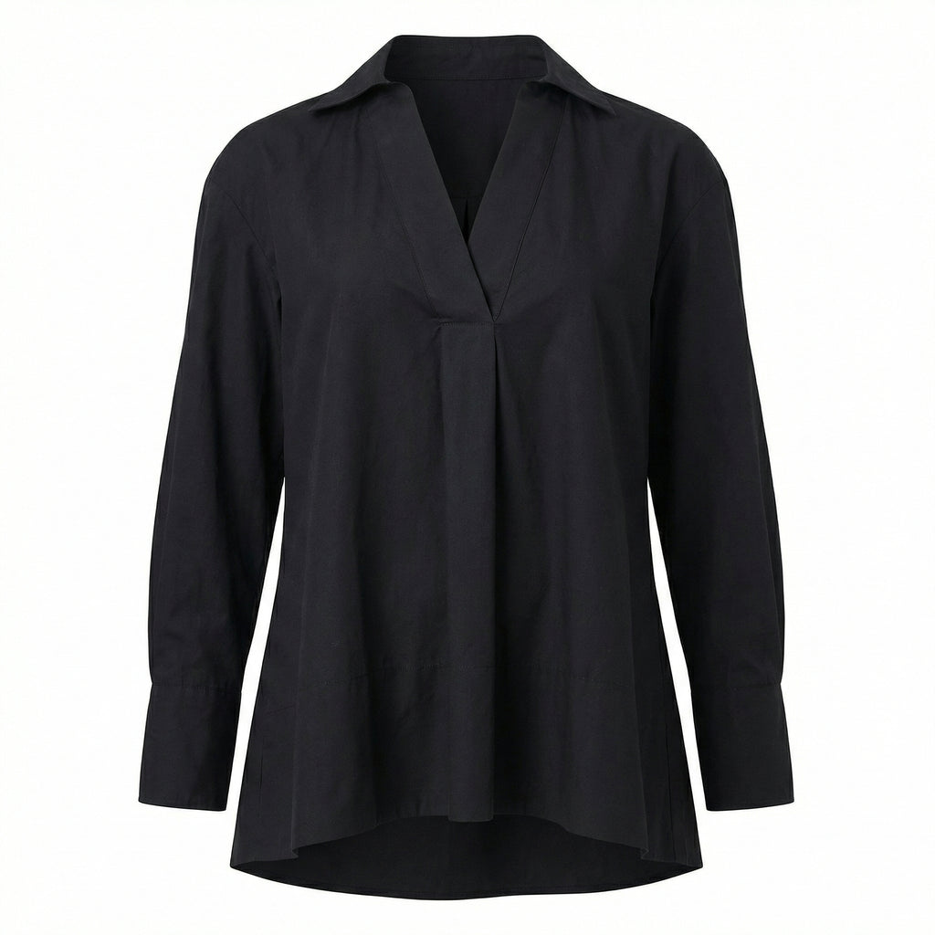 The Black Tunic Top | 100% Cotton
