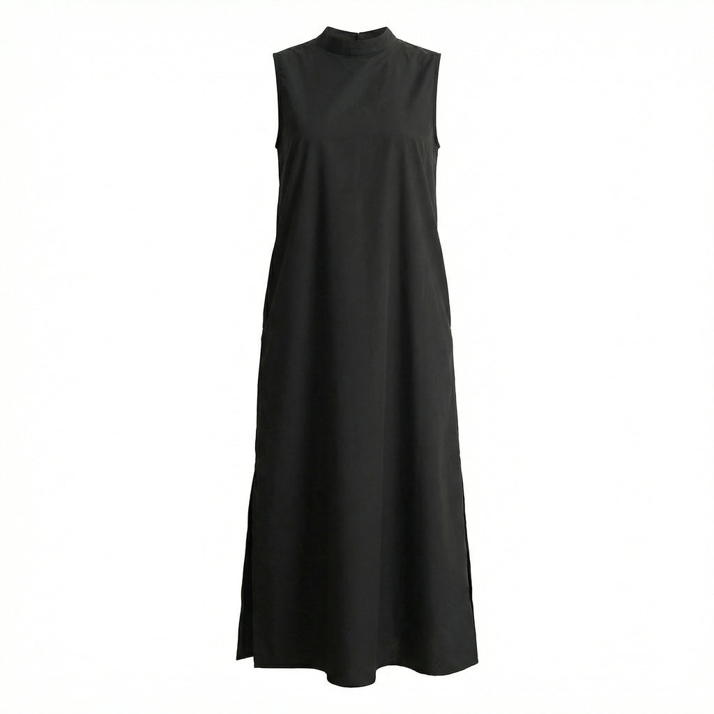 Timeless Black Slit Dress