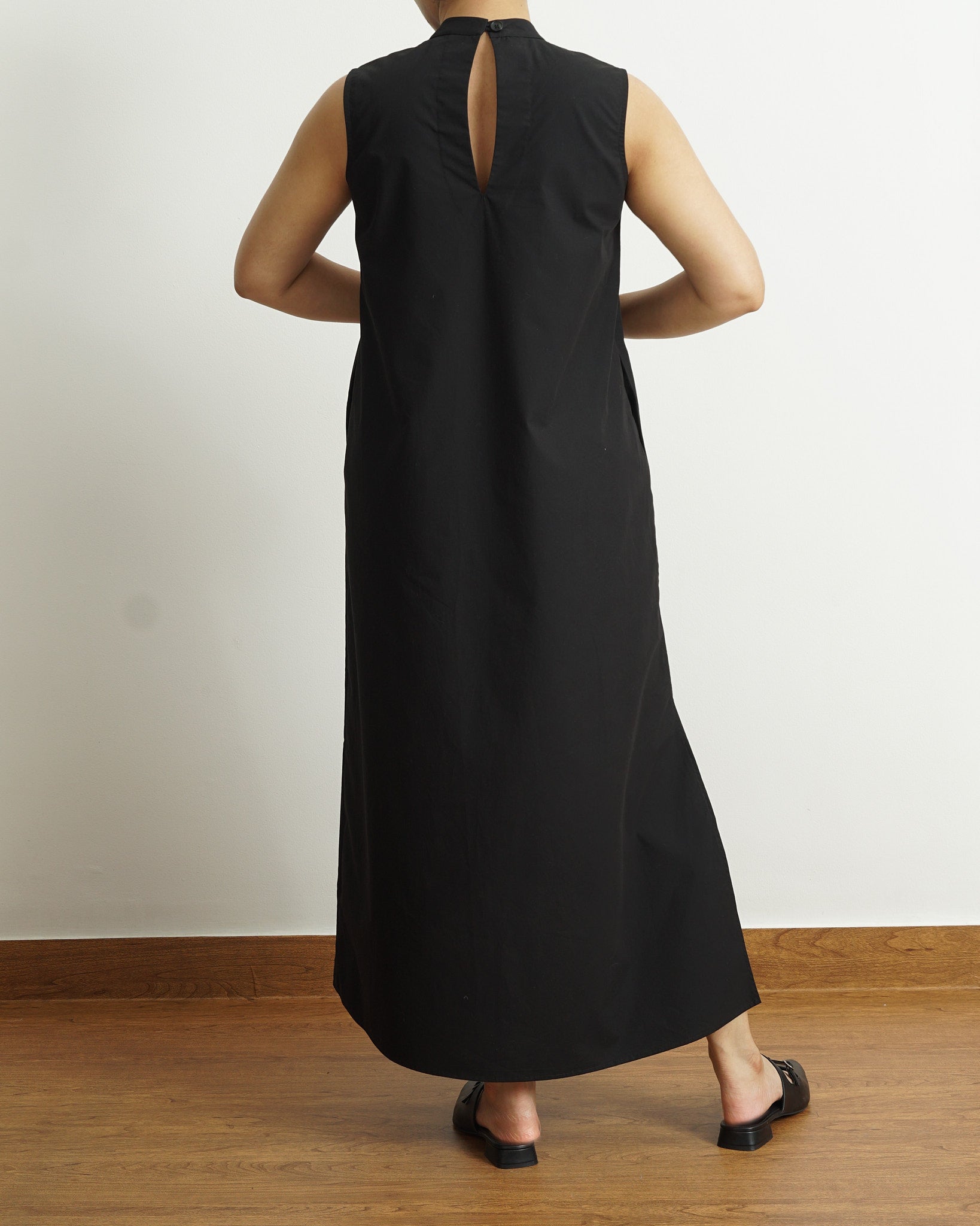 Timeless Black Slit Dress