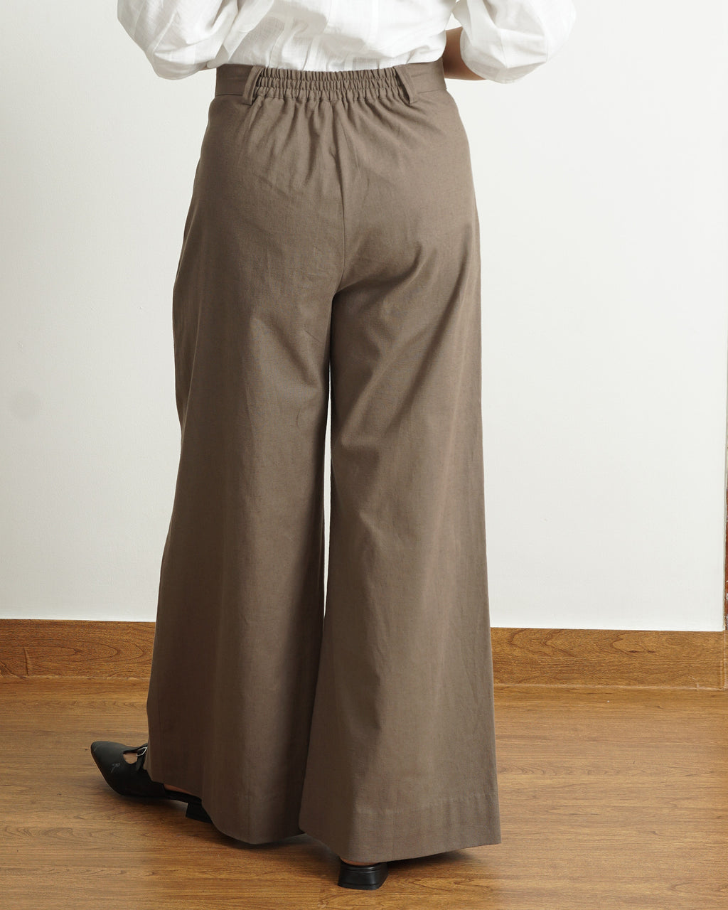 Modern Taupe Wide Leg Pants