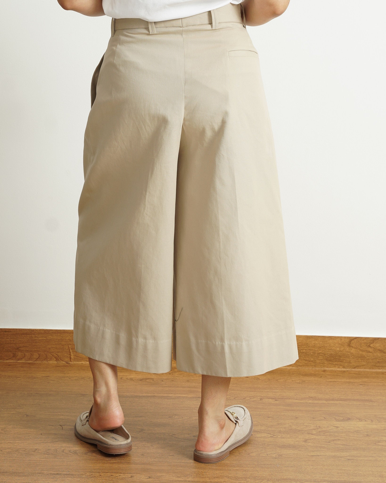 Vero Culottes in Beige | 100% Cotton