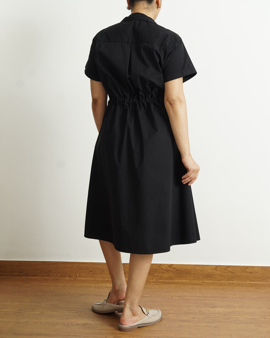 The Utility Dress in Black | 100% Cotton