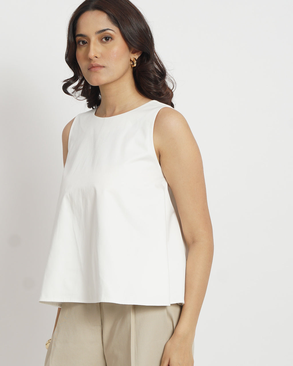 The Aster Top in White | 100% Cotton