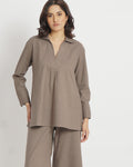 The Swing Tunic Top in Taupe | 100% Cotton