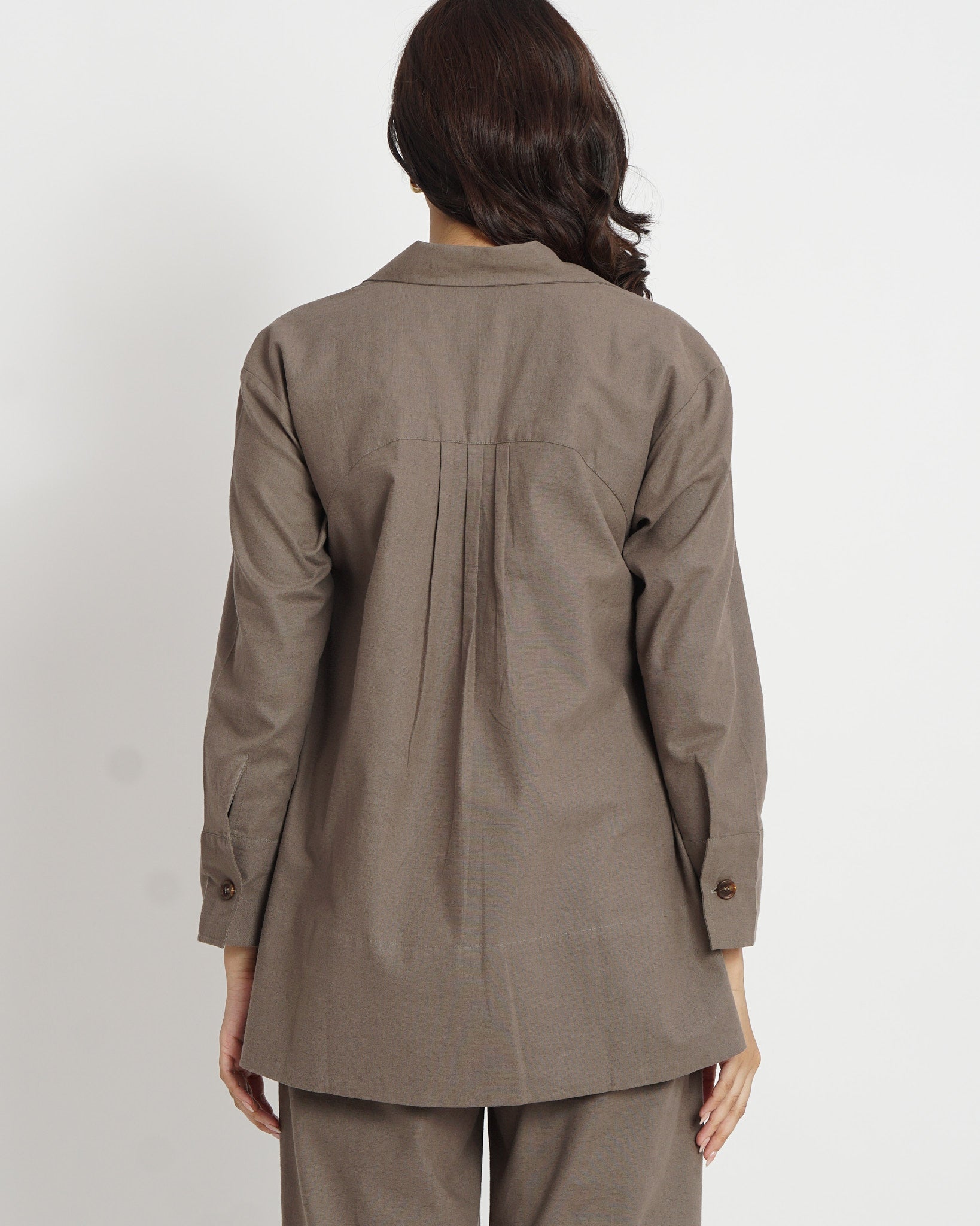 The Swing Tunic Top in Taupe | 100% Cotton