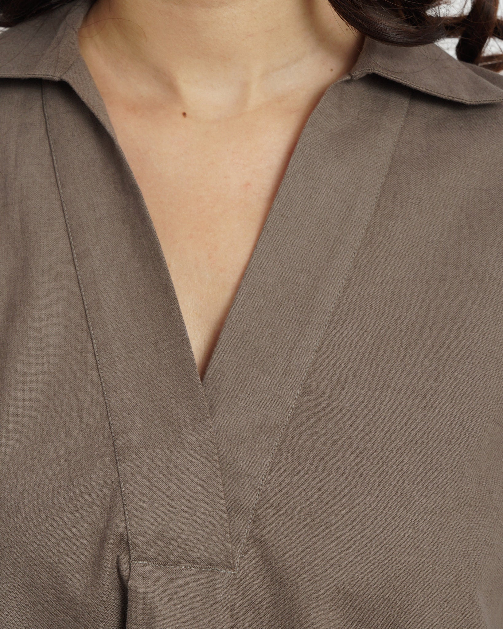 The Swing Tunic Top in Taupe | 100% Cotton