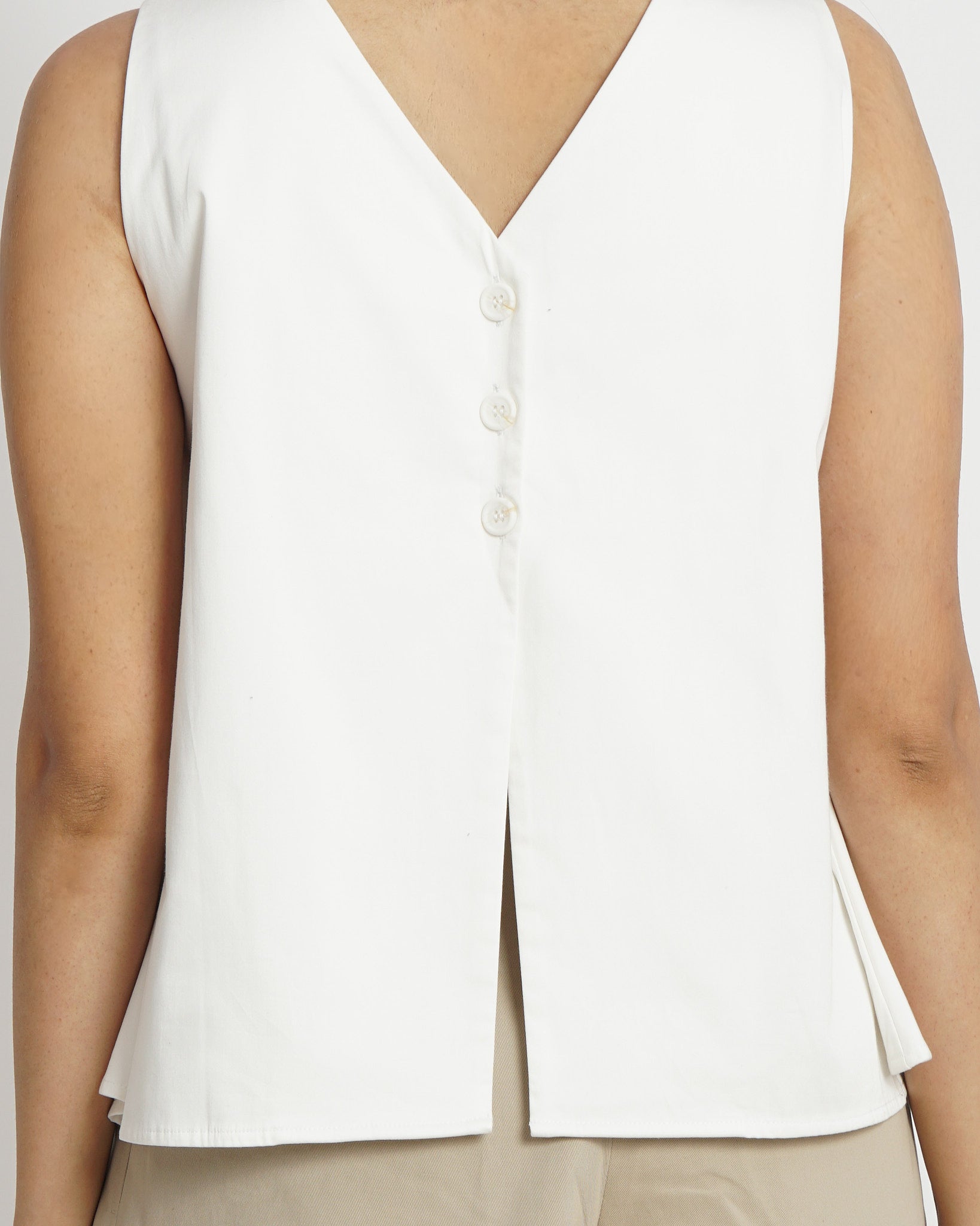 The Aster Top in White | 100% Cotton