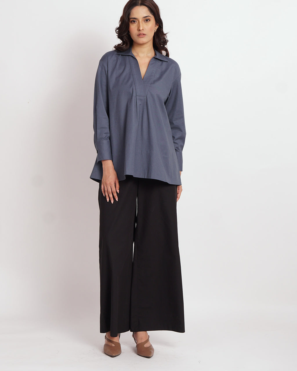 The Swing Tunic Top in Blue | 100% Cotton