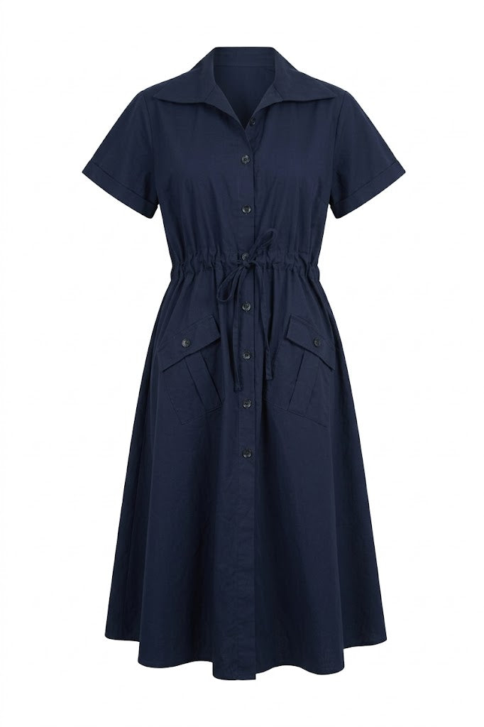 The Navy Blue Utility Dress